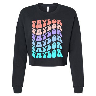 Vintage TAYLOR Personalized Bday Gift Cropped Pullover Crew