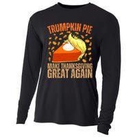 Vintage Trumpkin Pie Make Thanksgiving Great Again Cooling Performance Long Sleeve Crew