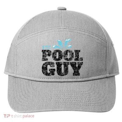 Vintage The Pool Guy Funny Swimming 7-Panel Snapback Hat