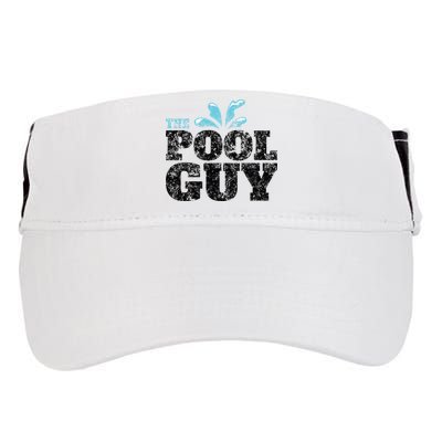 Vintage The Pool Guy Funny Swimming Adult Drive Performance Visor
