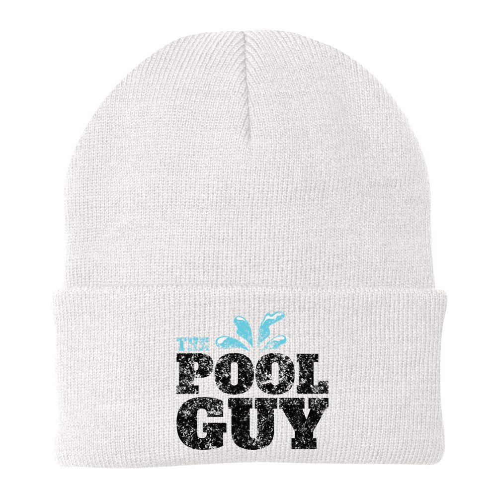 Vintage The Pool Guy Funny Swimming Beanie