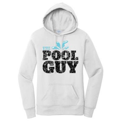 Vintage The Pool Guy Funny Swimming Women's Pullover Hoodie