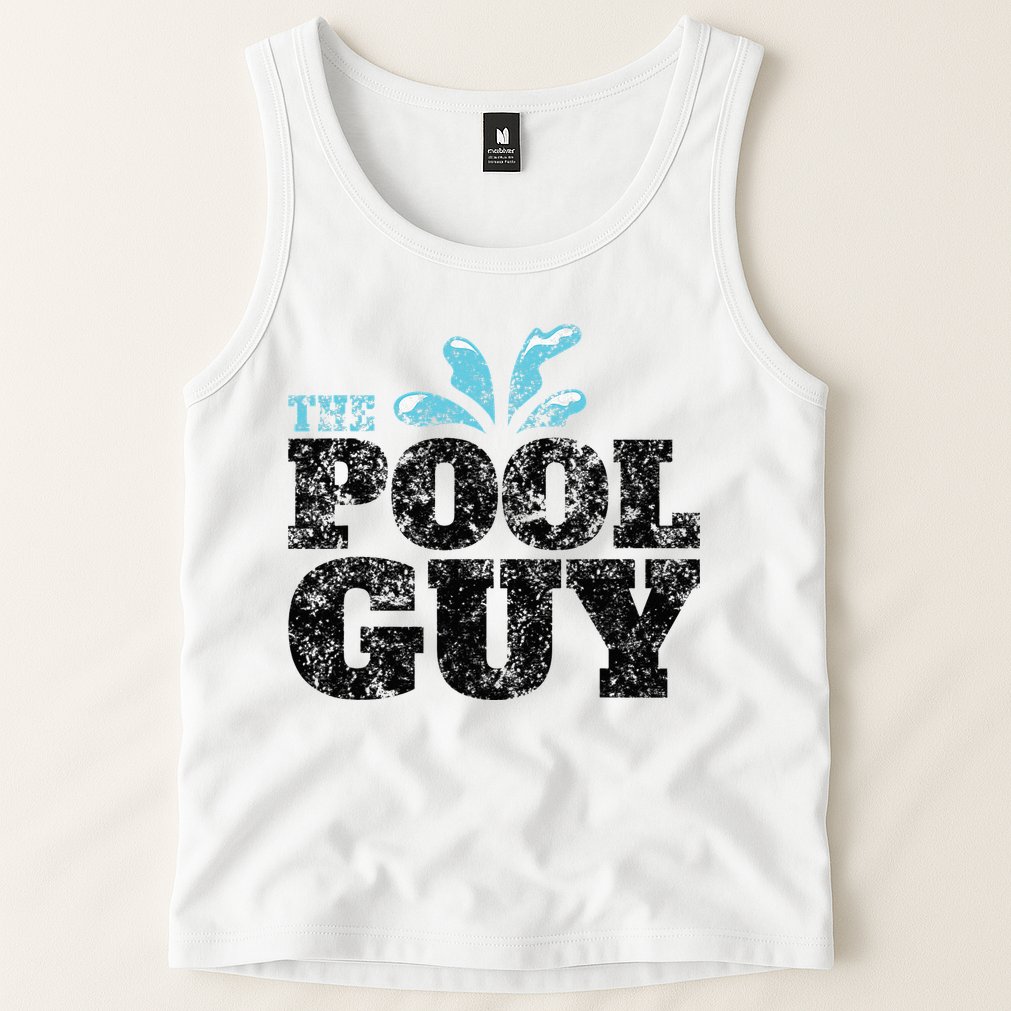 Vintage The Pool Guy Funny Swimming Tank Top