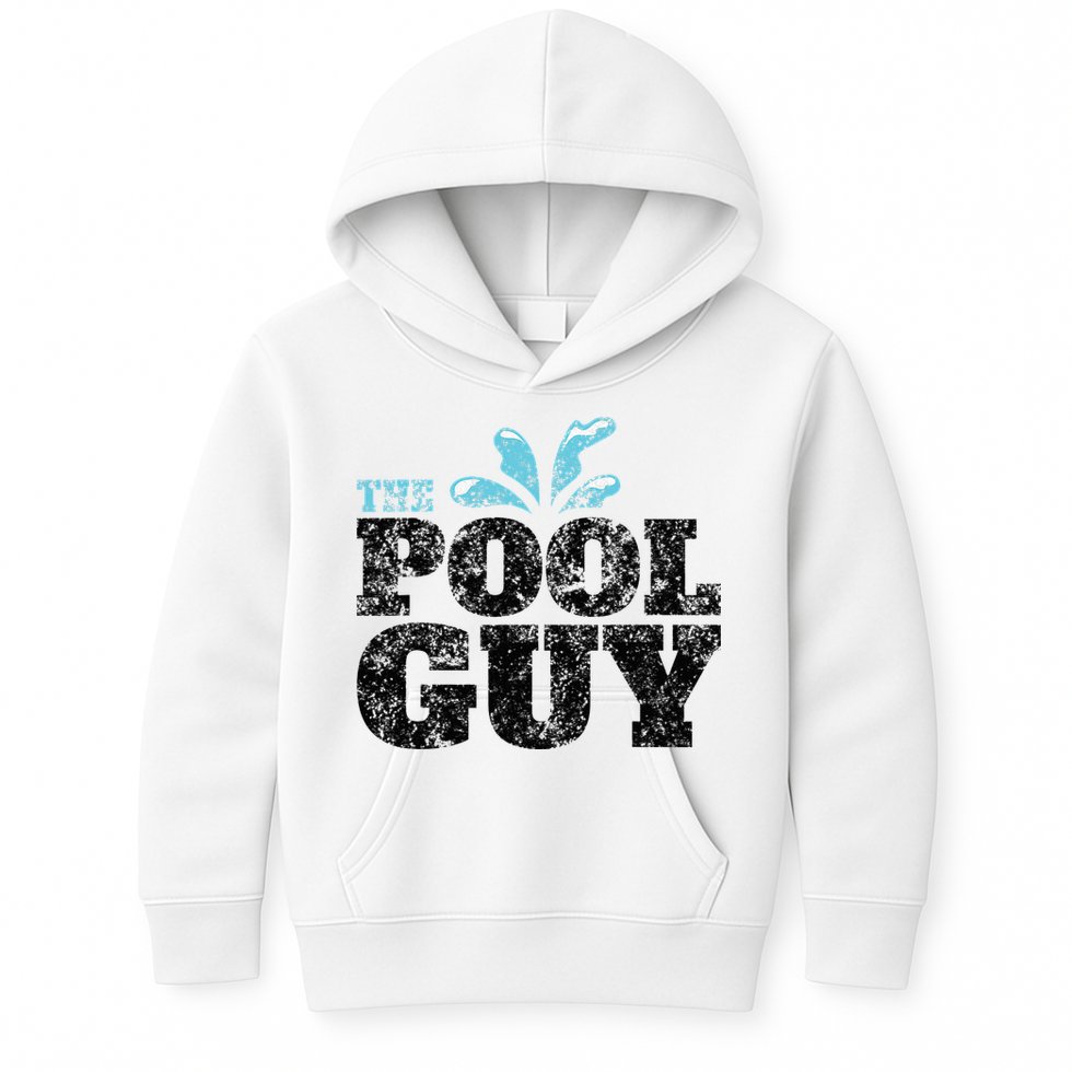 Vintage The Pool Guy Funny Swimming Kids Hoodie