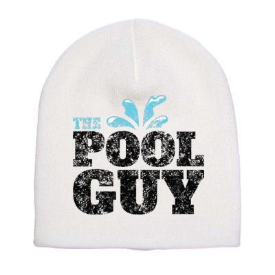 Vintage The Pool Guy Funny Swimming Short Acrylic Beanie