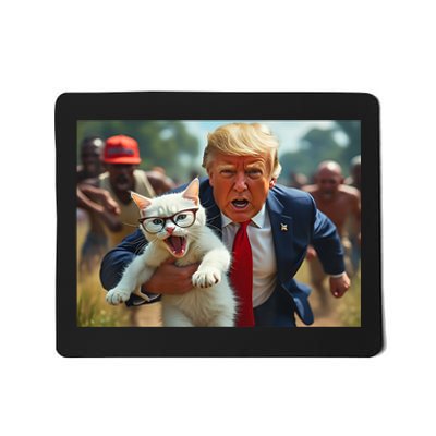 Vote Trump Pets For Trump Vote President Trump Holding Cat Gift Mousepad