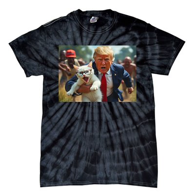 Vote Trump Pets For Trump Vote President Trump Holding Cat Gift Tie-Dye T-Shirt