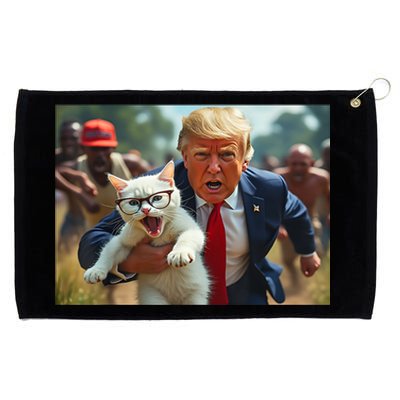 Vote Trump Pets For Trump Vote President Trump Holding Cat Gift Grommeted Golf Towel