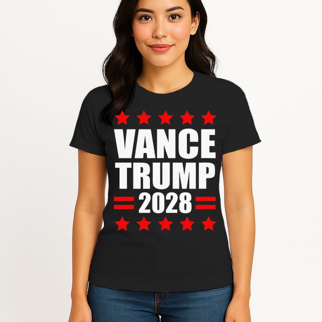 Vance Trump Presidential Election 2028 Political Womens T-Shirt