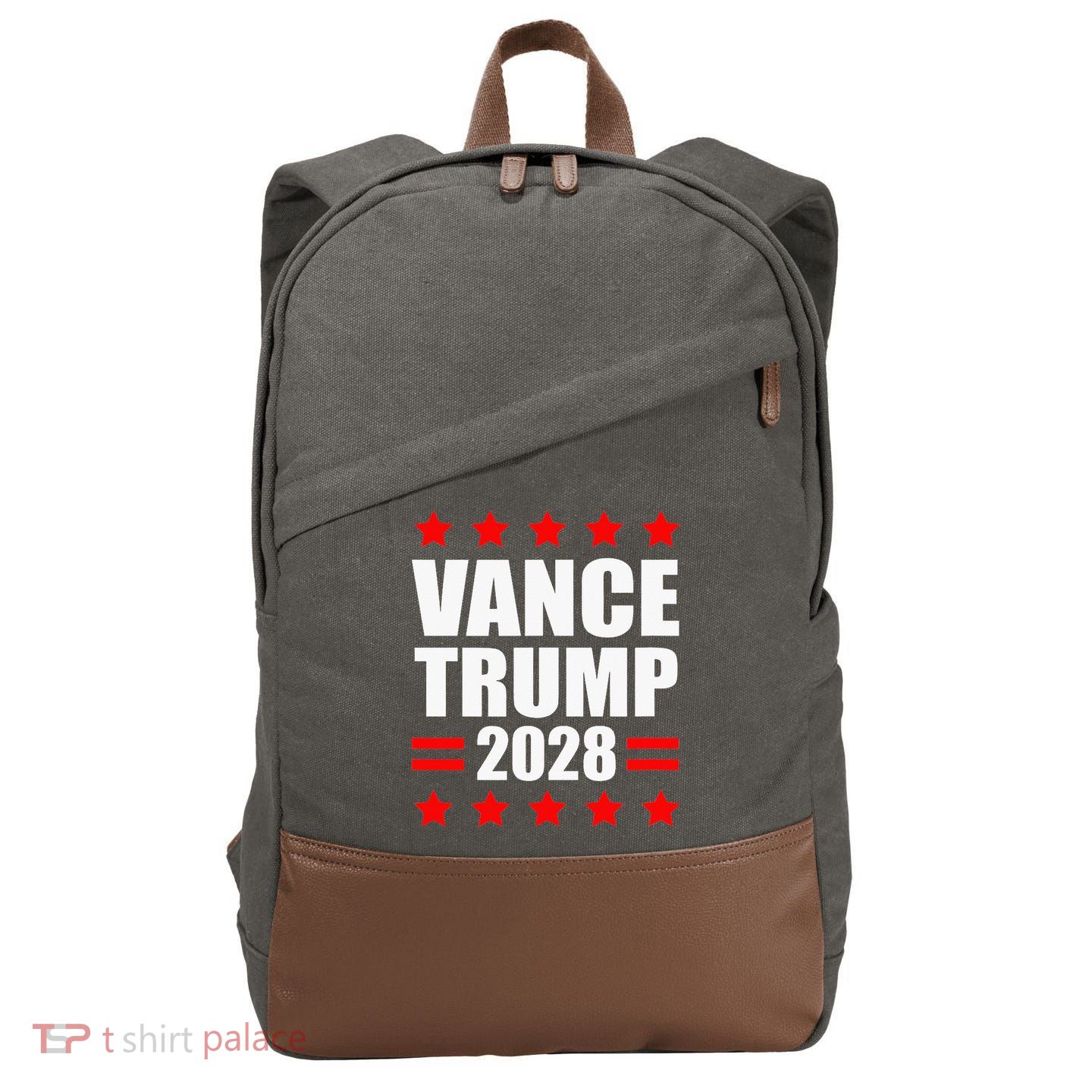 Vance Trump Presidential Election 2028 Political Cotton Canvas Backpack