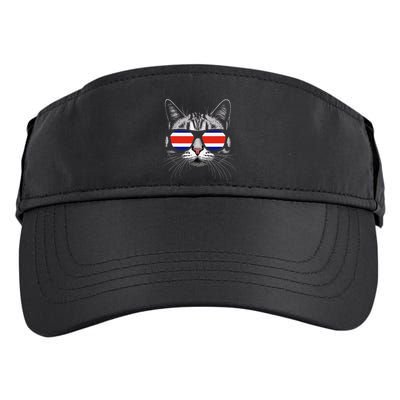 Vacation Tropical Pura Vida Cat Sunglasses Costa Rica Flag .Png Adult Drive Performance Visor