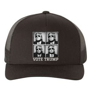 Vote Trump Photobooth Badass Trump In Sunglasses Yupoong Adult 5-Panel Trucker Hat