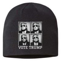 Vote Trump Photobooth Badass Trump In Sunglasses Sustainable Beanie