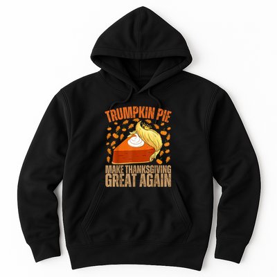 Vintage Trumpkin Pie Make Thanksgiving Great Again Funny Trump Support Tee Hoodie