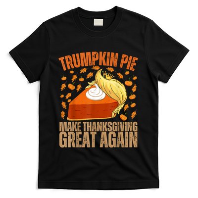 Vintage Trumpkin Pie Make Thanksgiving Great Again Funny Trump Support Tee T-Shirt