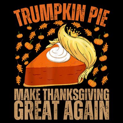 Vintage Trumpkin Pie Make Thanksgiving Great Again Funny Trump Support Tee T-Shirt