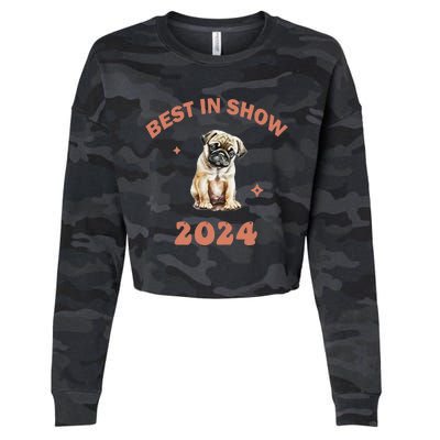 Vito The Pug Best In Show 2024 Cropped Pullover Crew