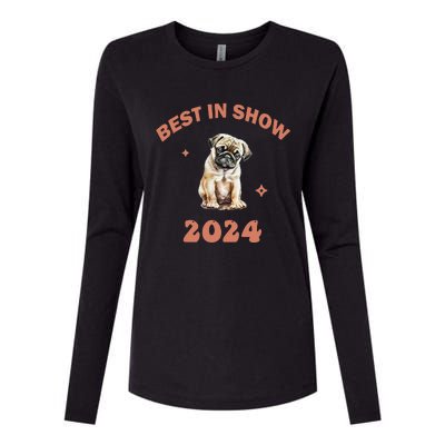 Vito The Pug Best In Show 2024 Womens Cotton Relaxed Long Sleeve T-Shirt