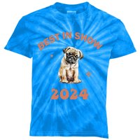 Vito The Pug Best In Show 2024 Kids Tie-Dye T-Shirt