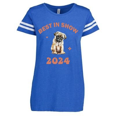 Vito The Pug Best In Show 2024 Enza Ladies Jersey Football T-Shirt