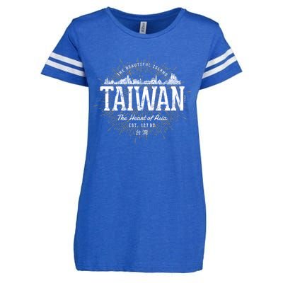 Vintage Taiwan Retro Gift Enza Ladies Jersey Football T-Shirt