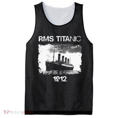 Vintage Titanic Remembrance Day RMS 1912 The Ship of Dreams Mesh Reversible Basketball Jersey Tank