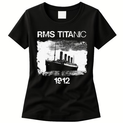Vintage Titanic Remembrance Day RMS 1912 The Ship of Dreams Womens T-Shirt