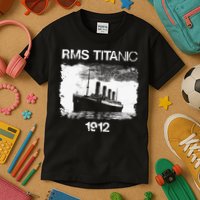 Vintage Titanic Remembrance Day RMS 1912 The Ship of Dreams Kids T-Shirt