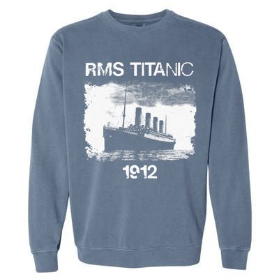 Vintage Titanic Remembrance Day RMS 1912 The Ship of Dreams Garment-Dyed Sweatshirt