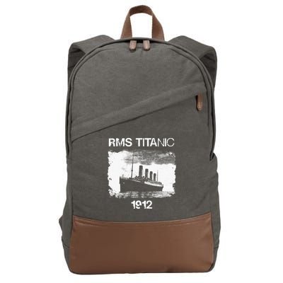 Vintage Titanic Remembrance Day RMS 1912 The Ship of Dreams Cotton Canvas Backpack