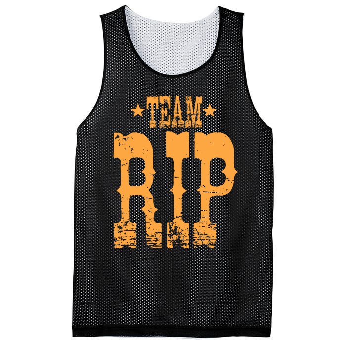 Vintage Team RIP Mesh Reversible Basketball Jersey Tank