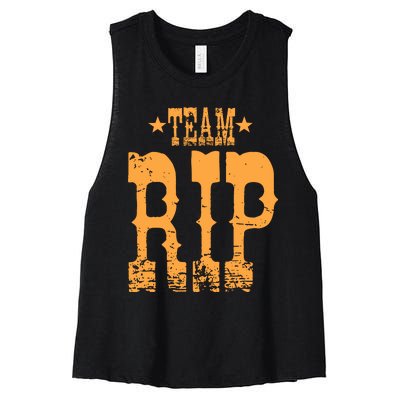 Vintage Team RIP Women's Racerback Cropped Tank