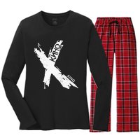 Viktor Tsoi Rock Musician Russia Cinema Ussr Women's Long Sleeve Flannel Pajama Set 