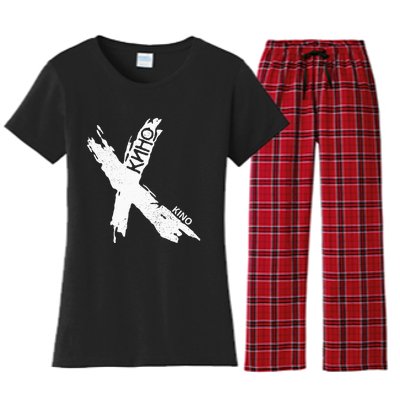 Viktor Tsoi Rock Musician Russia Cinema Ussr Women's Flannel Pajama Set