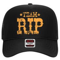 Vintage Team RIP High Crown Mesh Back Trucker Hat