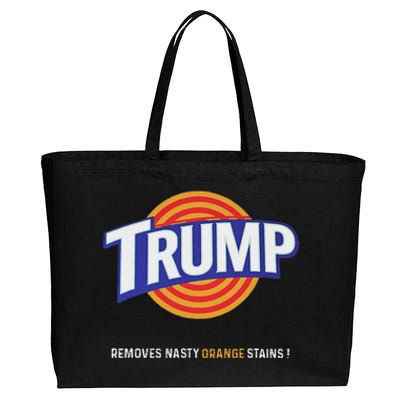 Vote Trump Removes Nasty Orange Stains Funny Cotton Canvas Jumbo Tote