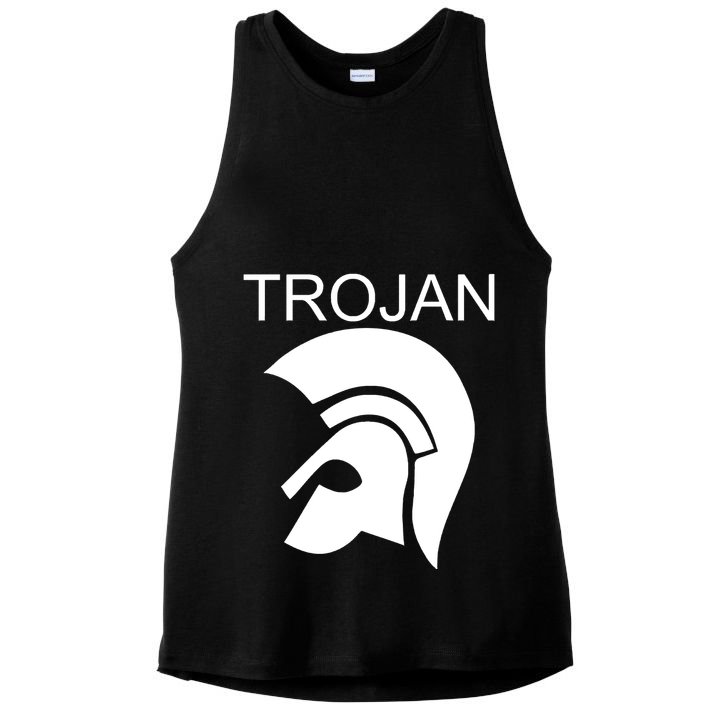 Vintage Trojan Records Ladies PosiCharge Tri-Blend Wicking Tank