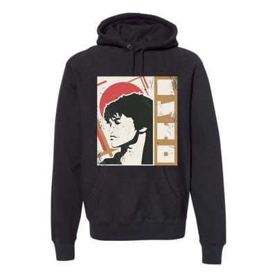 Viktor Tsoi Rock Musician Russia Cinema USSR Premium Hoodie