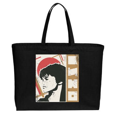 Viktor Tsoi Rock Musician Russia Cinema USSR Cotton Canvas Jumbo Tote