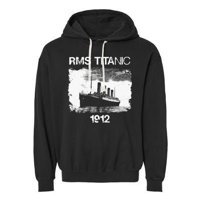 Vintage Titanic Remembrance Day RMS 1912, The Ship of Dreams Garment-Dyed Fleece Hoodie