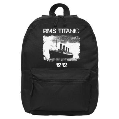 Vintage Titanic Remembrance Day RMS 1912, The Ship of Dreams 16 in Basic Backpack
