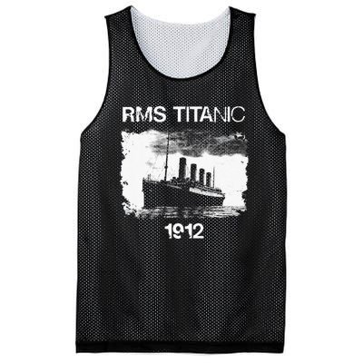 Vintage Titanic Remembrance Day RMS 1912, The Ship of Dreams Mesh Reversible Basketball Jersey Tank