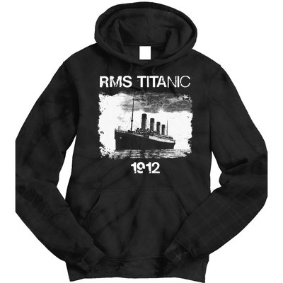 Vintage Titanic Remembrance Day RMS 1912, The Ship of Dreams Tie Dye Hoodie
