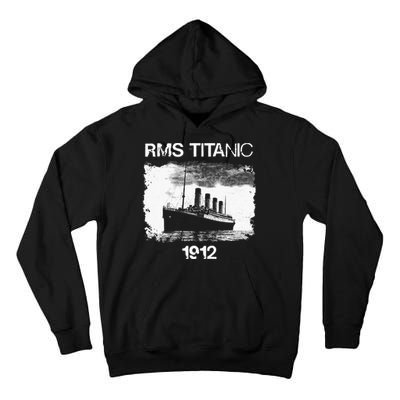 Vintage Titanic Remembrance Day RMS 1912, The Ship of Dreams Tall Hoodie