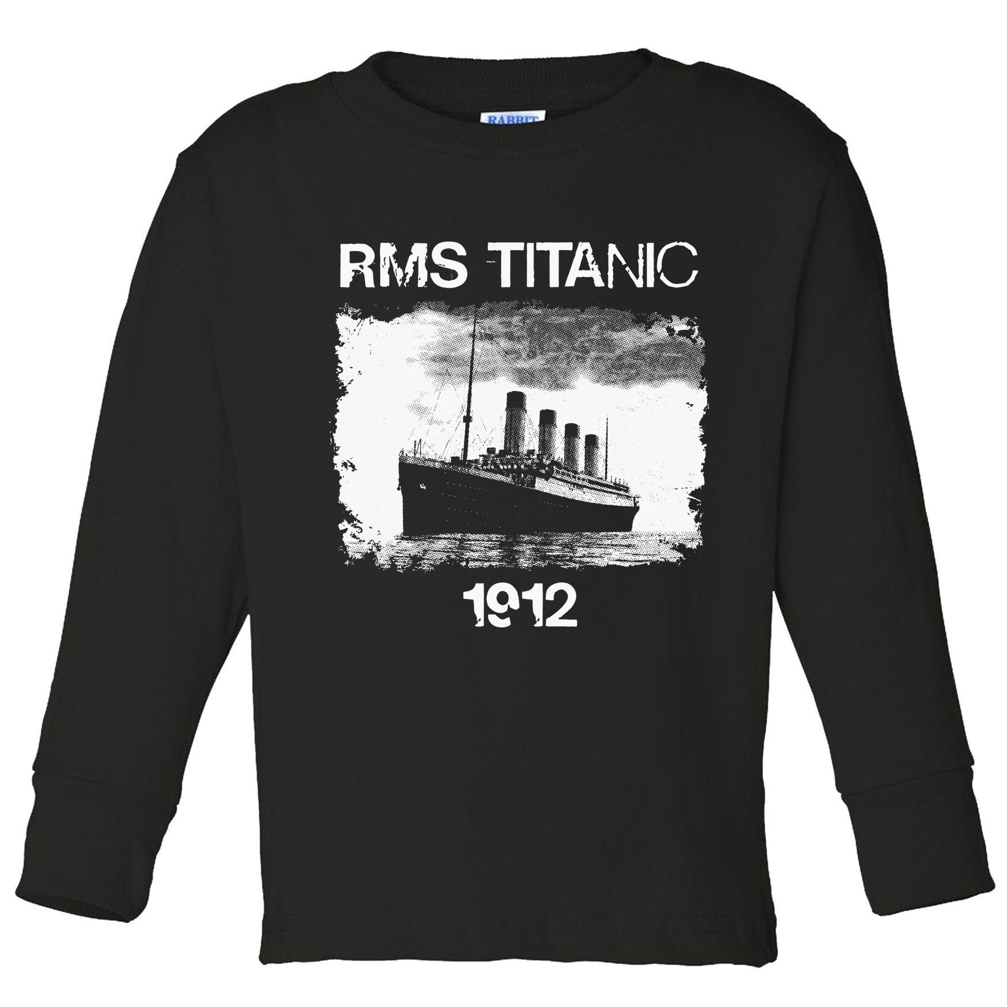 Vintage Titanic Remembrance Day RMS 1912, The Ship of Dreams Toddler Long Sleeve Shirt