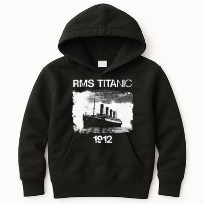 Vintage Titanic Remembrance Day RMS 1912, The Ship of Dreams Kids Hoodie