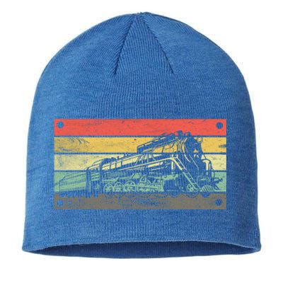 Vintage Train Railroad Retro Gift Railroad Engineer Gift Meaningful Gift Sustainable Beanie