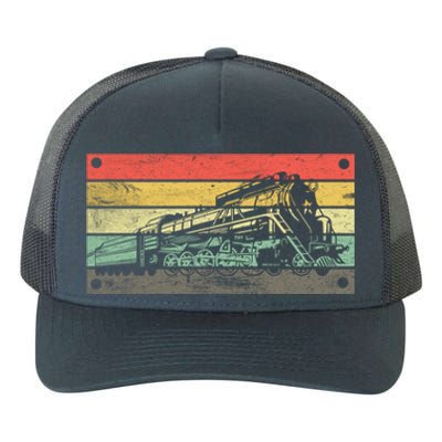 Vintage Train Railroad Retro Gift Railroad Engineer Gift Meaningful Gift Yupoong Adult 5-Panel Trucker Hat