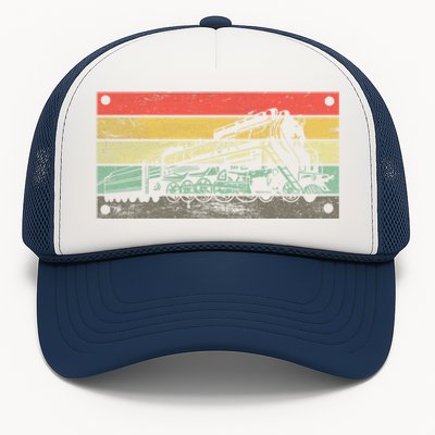 Vintage Train Railroad Retro Gift Railroad Engineer Gift Meaningful Gift Trucker Hat