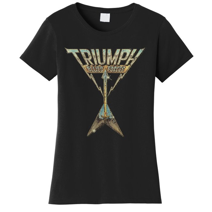 Vintage Triumph Retro Allied Forces Bass Music Instrument Women's T-Shirt